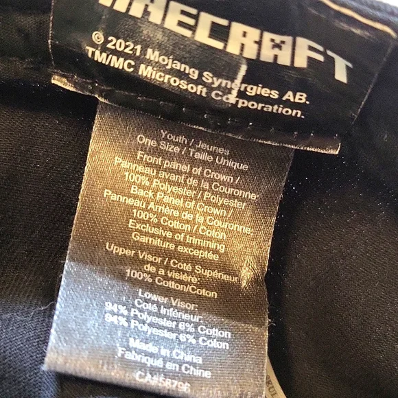 Minecraft checkered adjustable cap - Picture 3 of 4